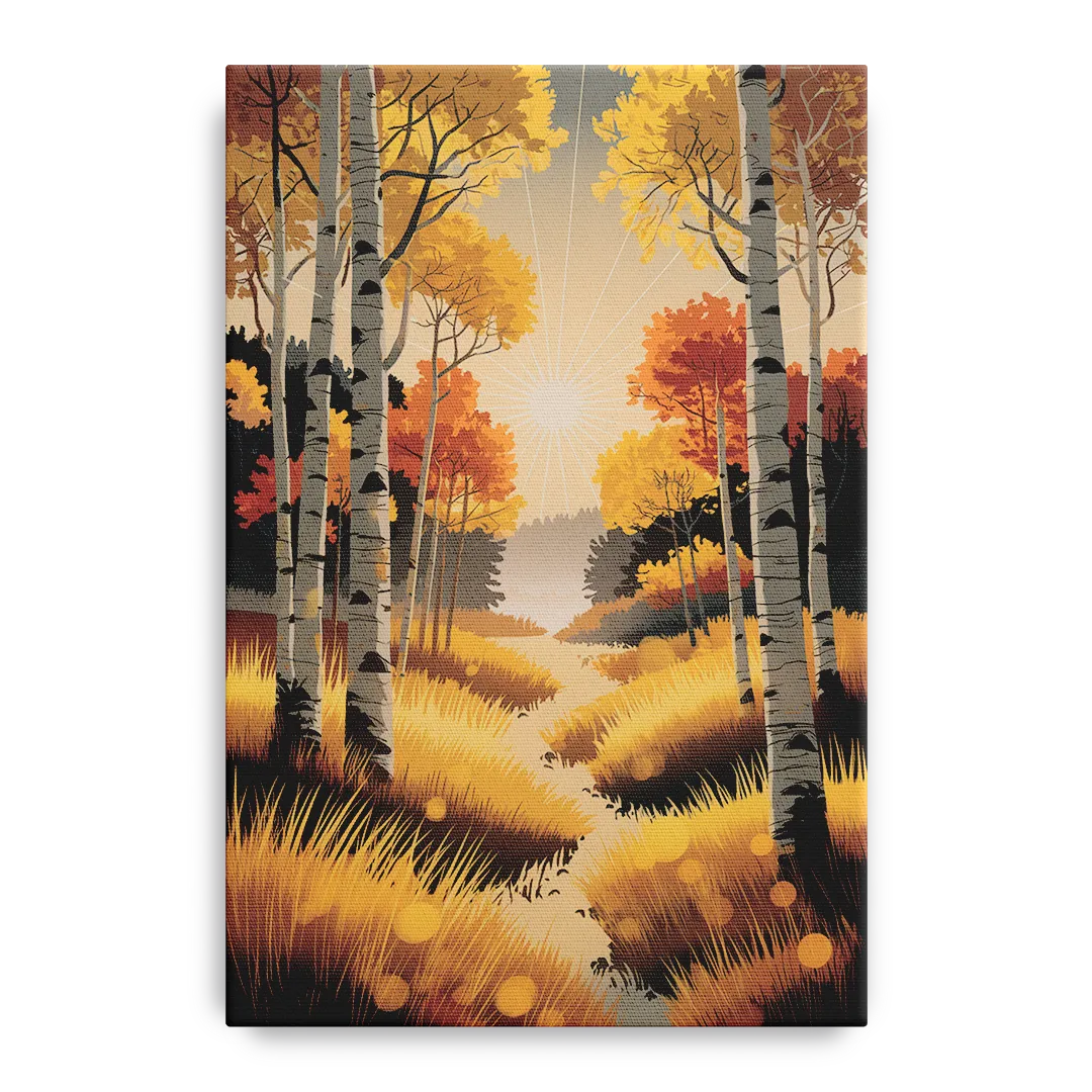 Aspen Sunrise Glow Front - Canvas Wall Art