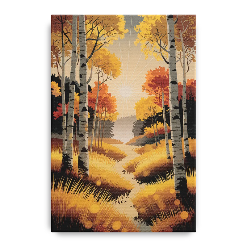 Aspen Sunrise Glow Front - Canvas Wall Art