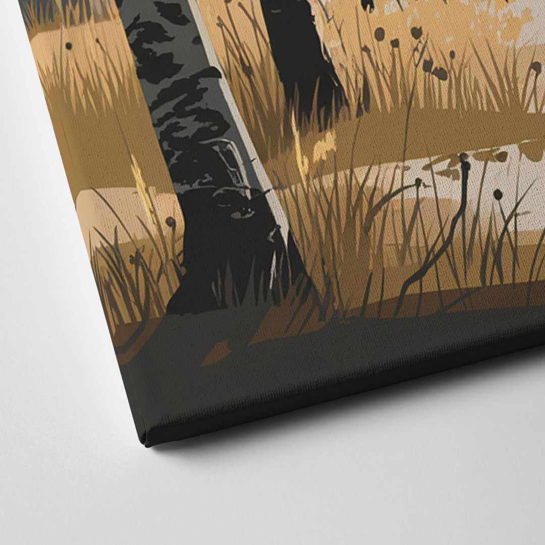 Aspen Tranquil Woodland Canvas Close Up