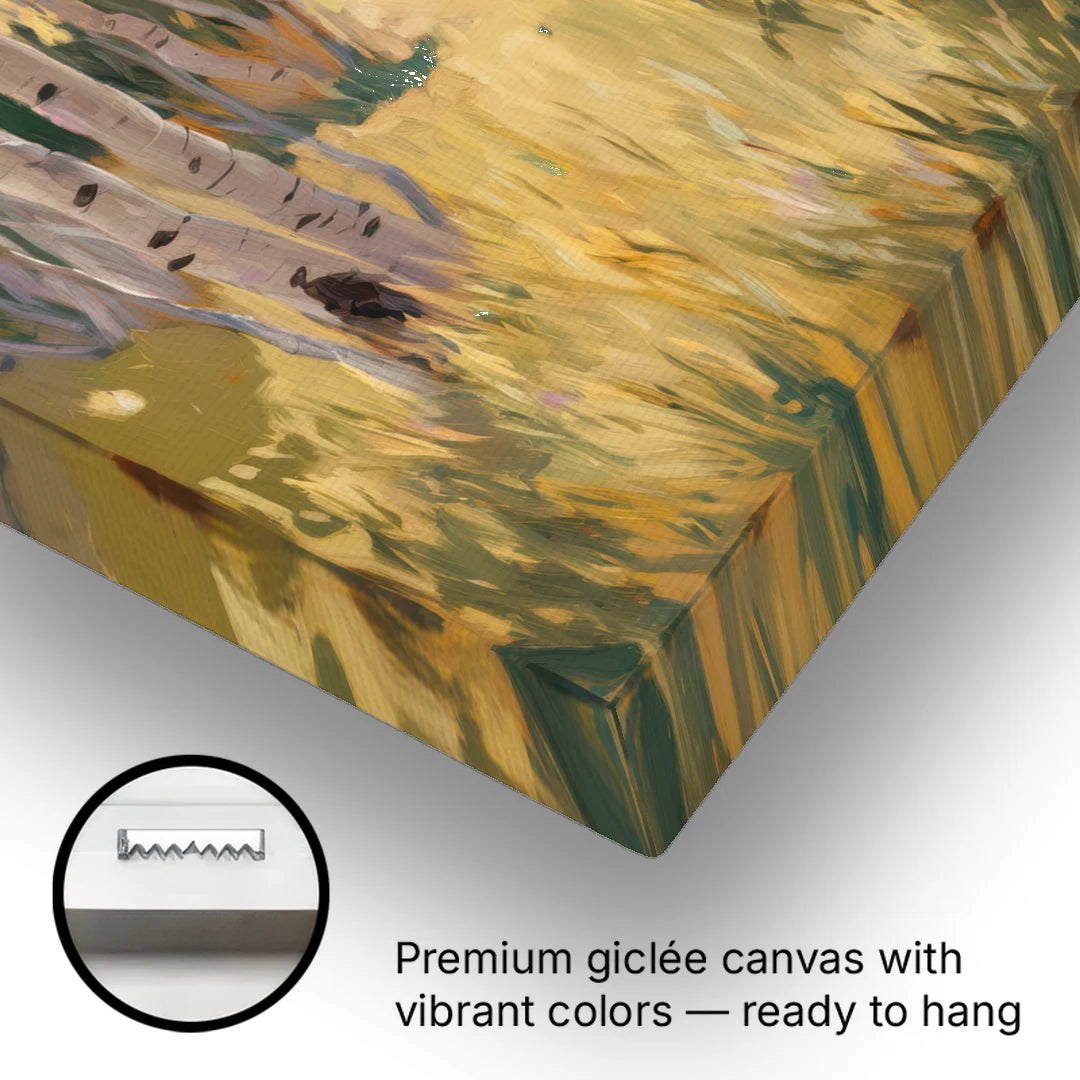 Aspen Tranquility - Canvas Wall Art - Gallery Wrap Corner
