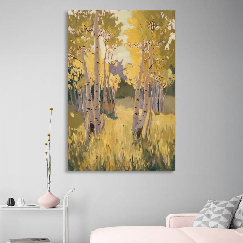 Aspen Tranquility Living Room - Canvas Wall Art