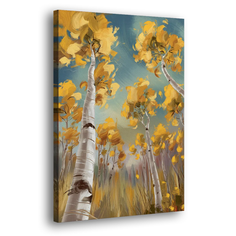 Aspen Tree Canopy - Canvas Wall Art