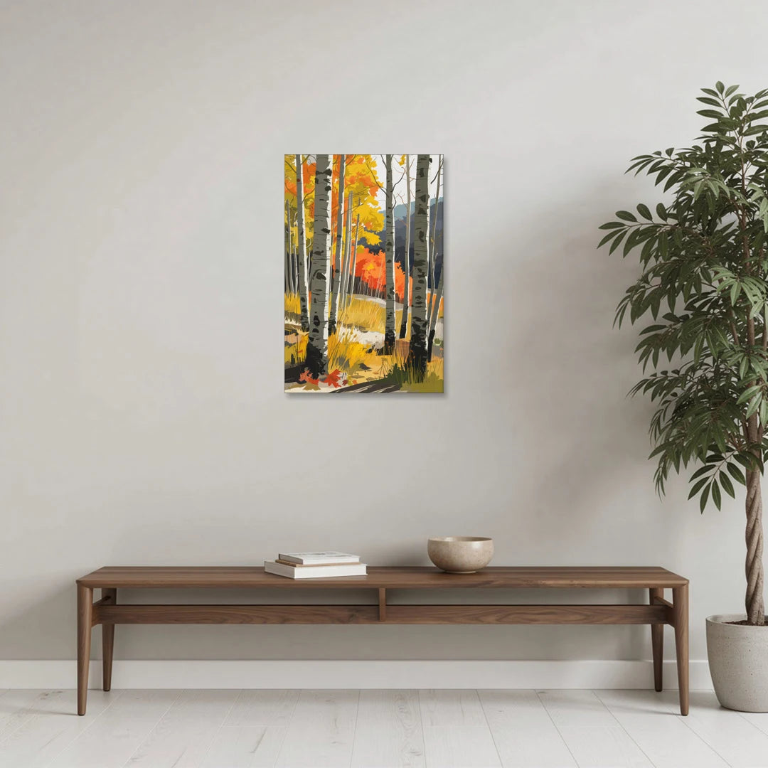 Aspen Vibrant Fall Colors - Canvas Wall Art - Coffee Table - 20x30