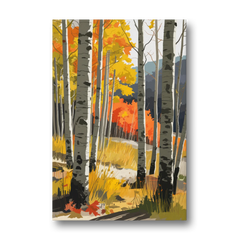 Aspen Vibrant Fall Colors - Canvas Wall Art - Front