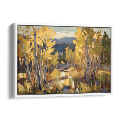 Aspen Wilderness Beauty Side - White Canvas Wall Art