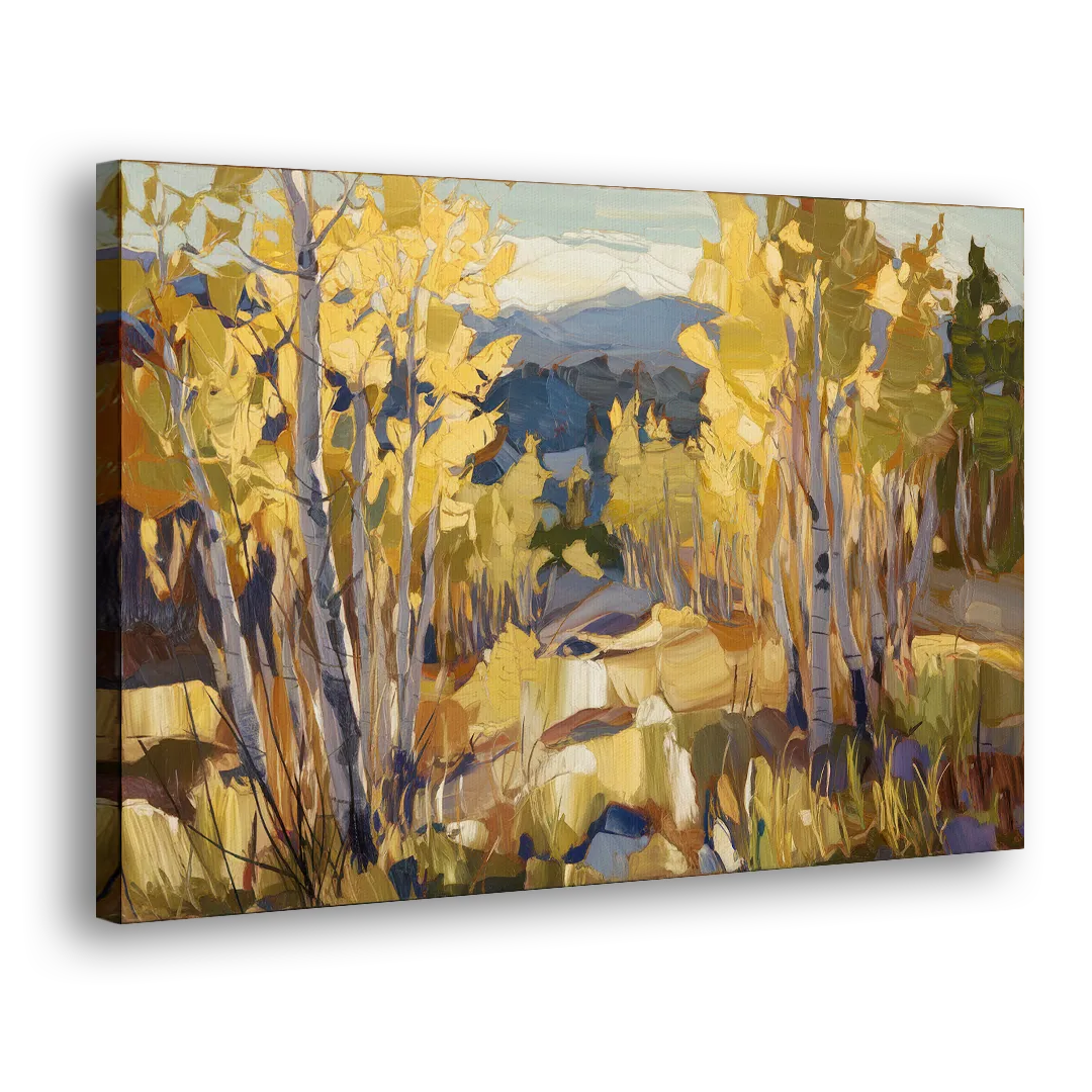 Aspen Wilderness Beauty Side - Canvas Wall Art