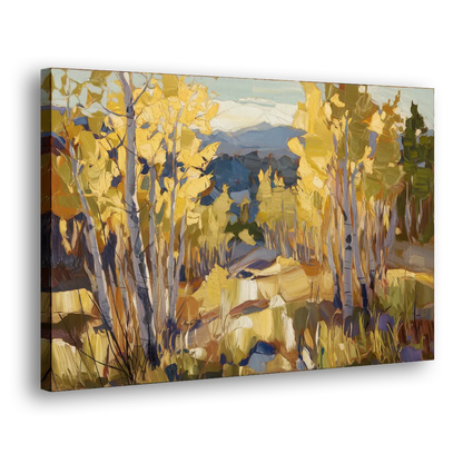 Aspen Wilderness Beauty Side - Canvas Wall Art