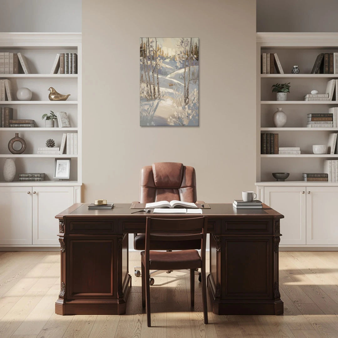 Aspen Winter Wonderland - Canvas Wall Art - Office - 24x36
