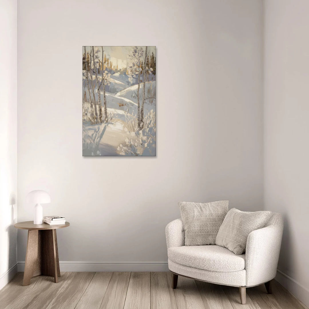 Aspen Winter Wonderland - Canvas Wall Art - Sofa - 24x36