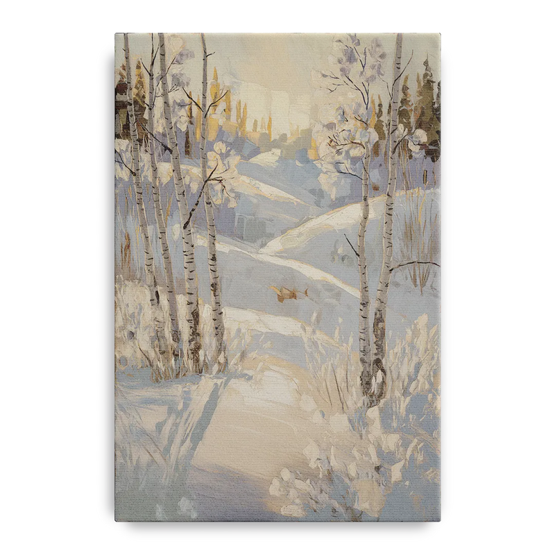 Aspen Winter Wonderland Front - Canvas Wall Art