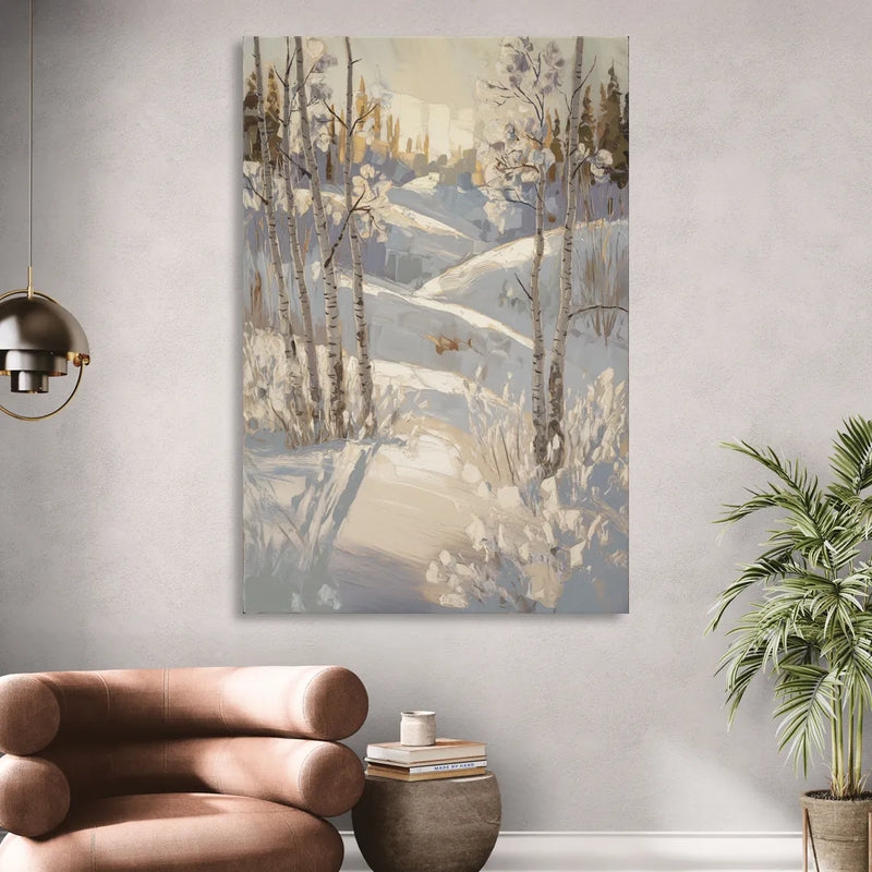 Aspen Winter Wonderland Sitting Room - Canvas Wall Art