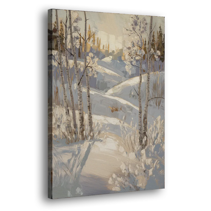 Aspen Winter Wonderland Side - Canvas Wall Art