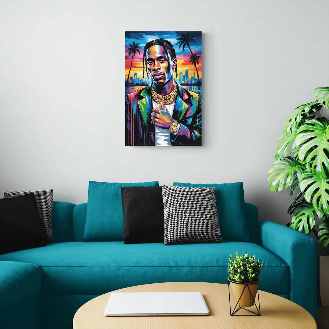 Astro Vision 2.0 - Canvas Wall Art Living Room