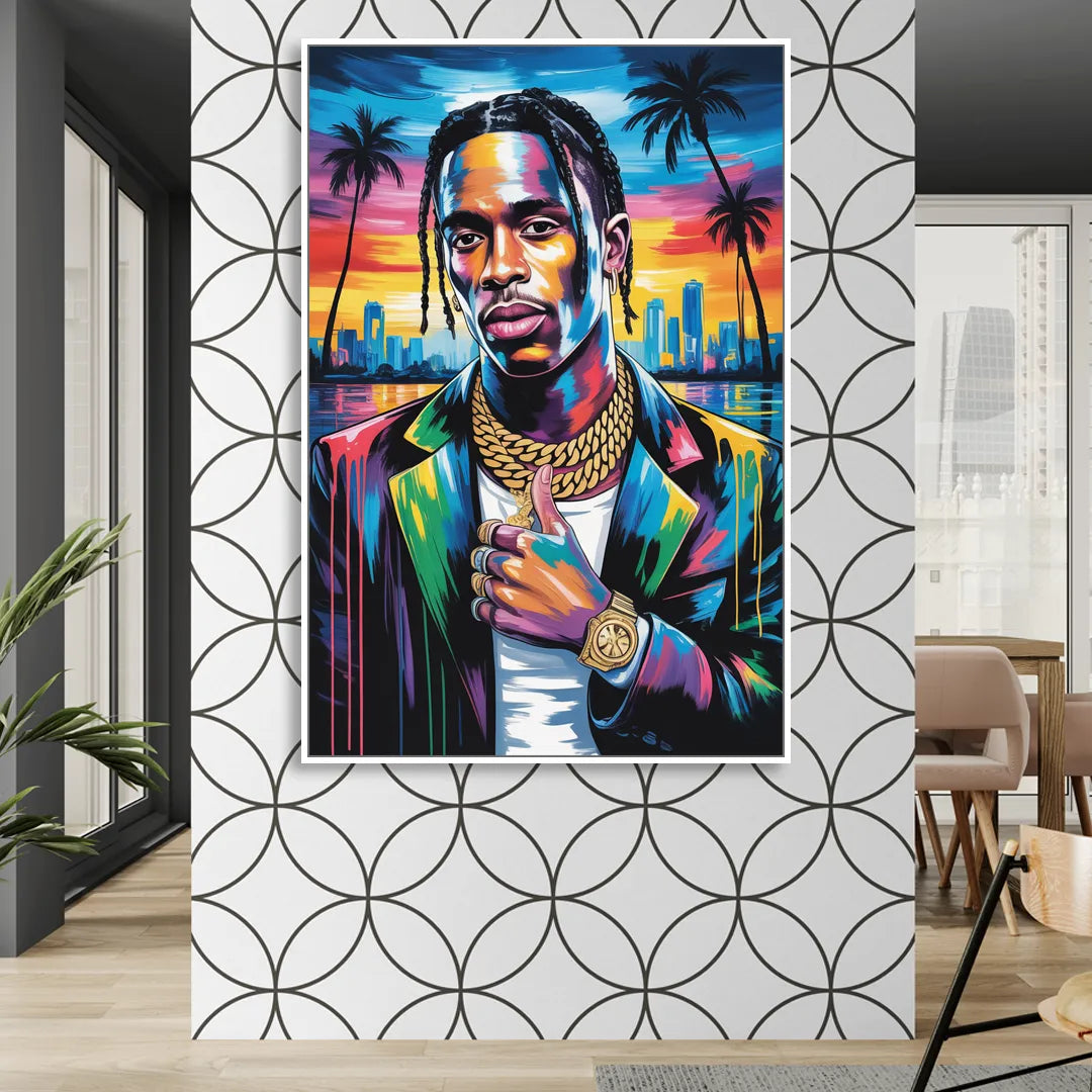 Astro Vision 2.0 Sitting Room - White Canvas Wall Art