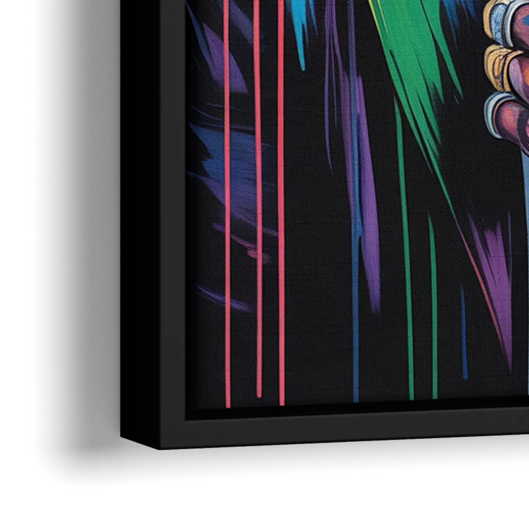 Astro Vision 2.0 - Close-Up Black Frame Canvas