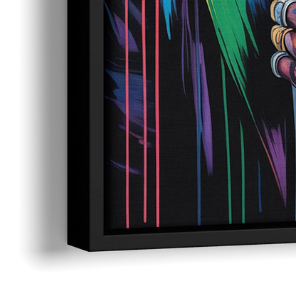 Astro Vision 2.0 - Close-Up Black Frame Canvas