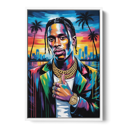 Astro Vision 2.0 Front - White Canvas Wall Art