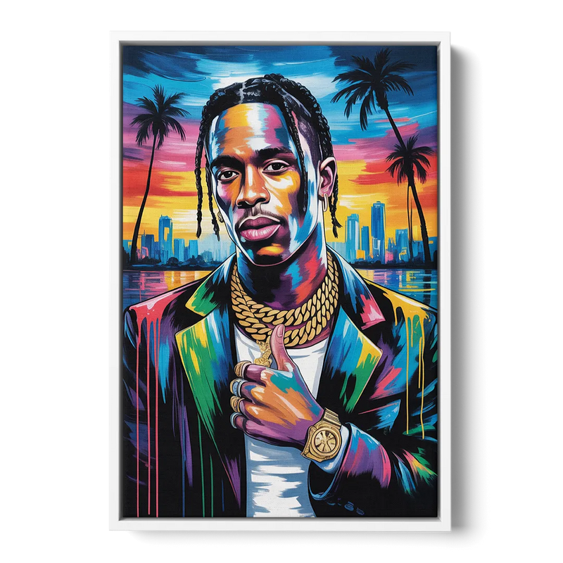 Astro Vision 2.0 Front - White Canvas Wall Art