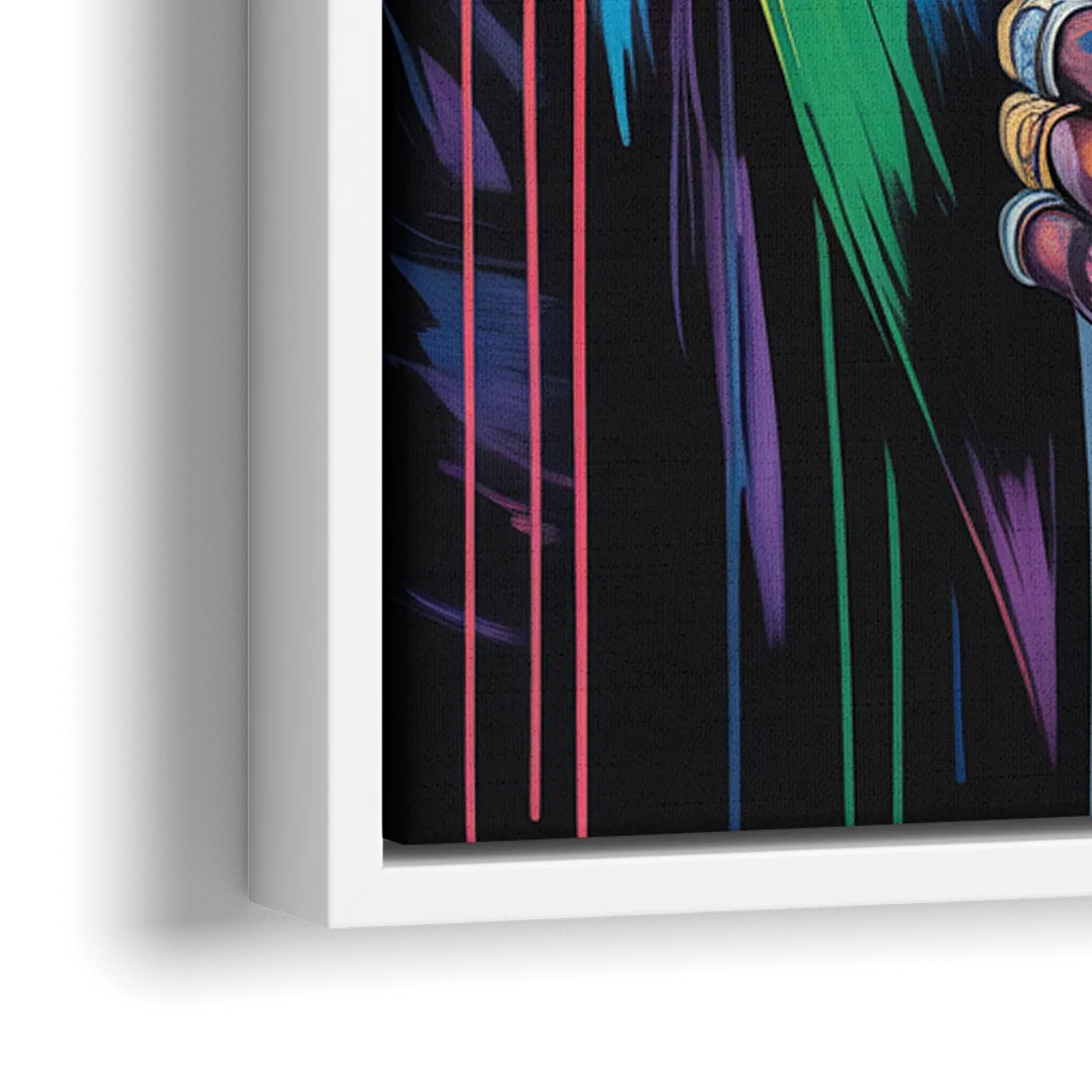 Astro Vision 2.0 - Close-Up White Frame Canvas