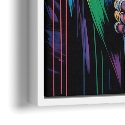 Astro Vision 2.0 - Close-Up White Frame Canvas