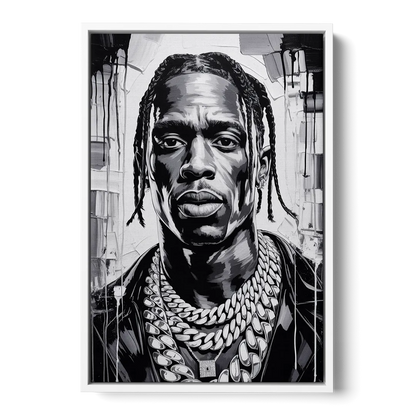 Astro Vision Front - White Canvas Wall Art