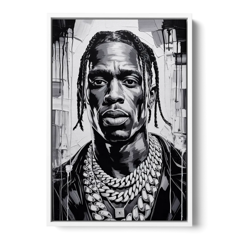 Astro Vision Front - White Canvas Wall Art