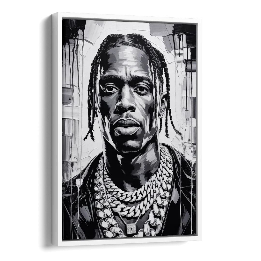 Astro Vision Side - White Canvas Wall Art