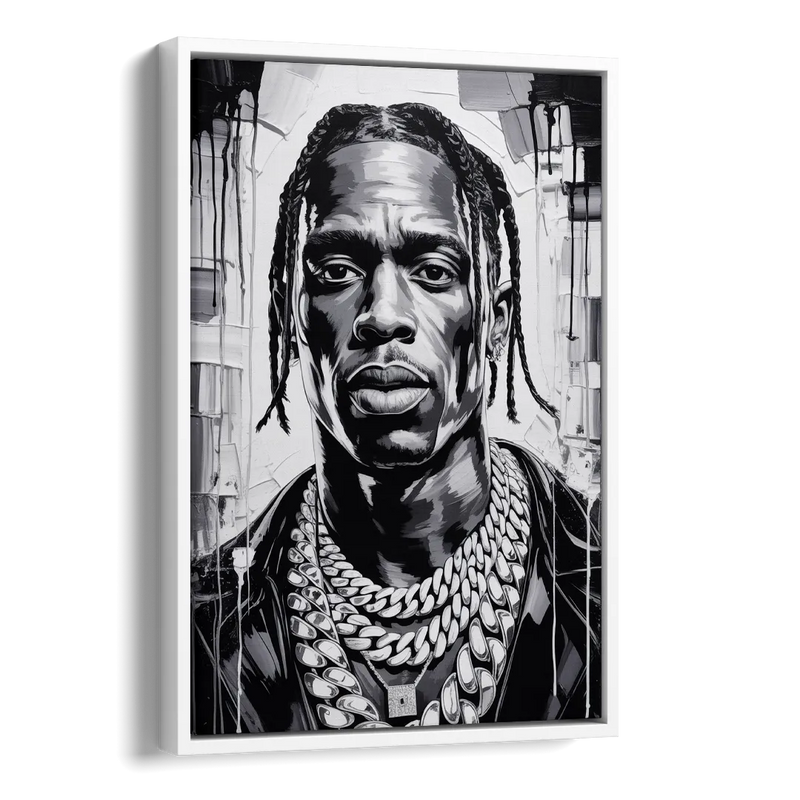 Astro Vision Side - White Canvas Wall Art