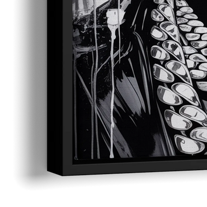 Astro Vision - Close-Up Black Frame Canvas
