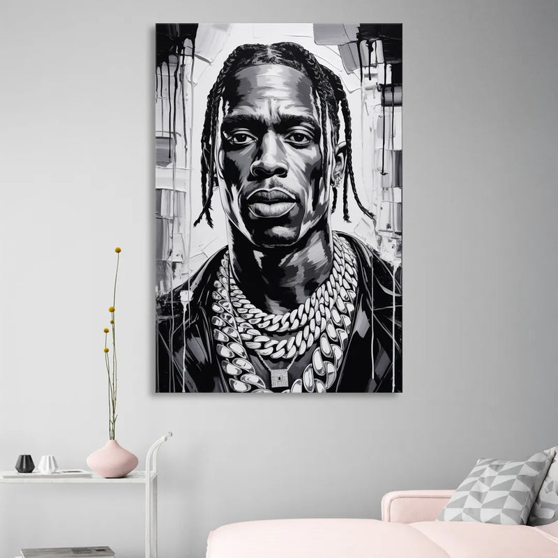 Astro Vision Living Room - Canvas Wall Art