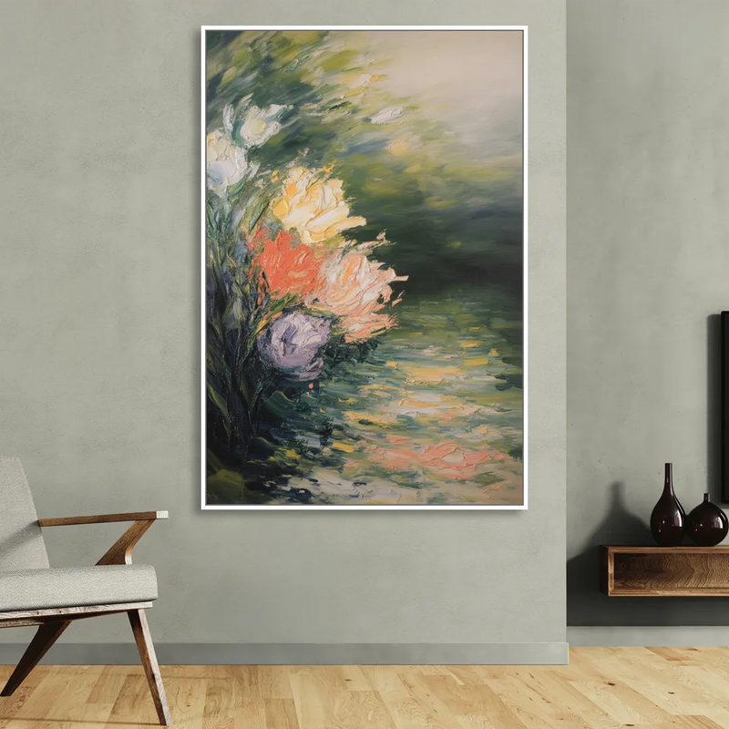 Ateneum Artistry Sitting Room - White Canvas Wall Art