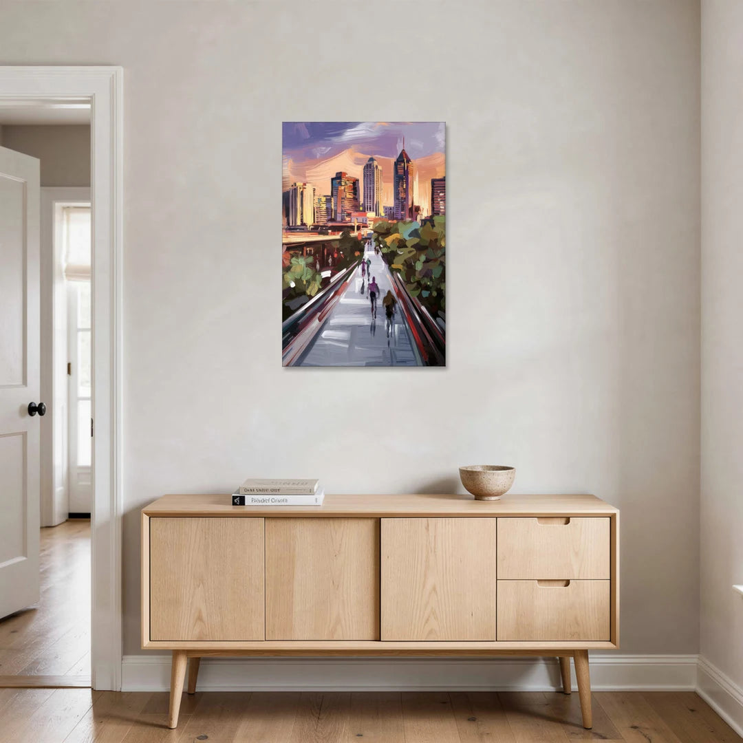 Atlanta Beltline Artwork - Canvas Wall Art - Coffee Table - 24x36