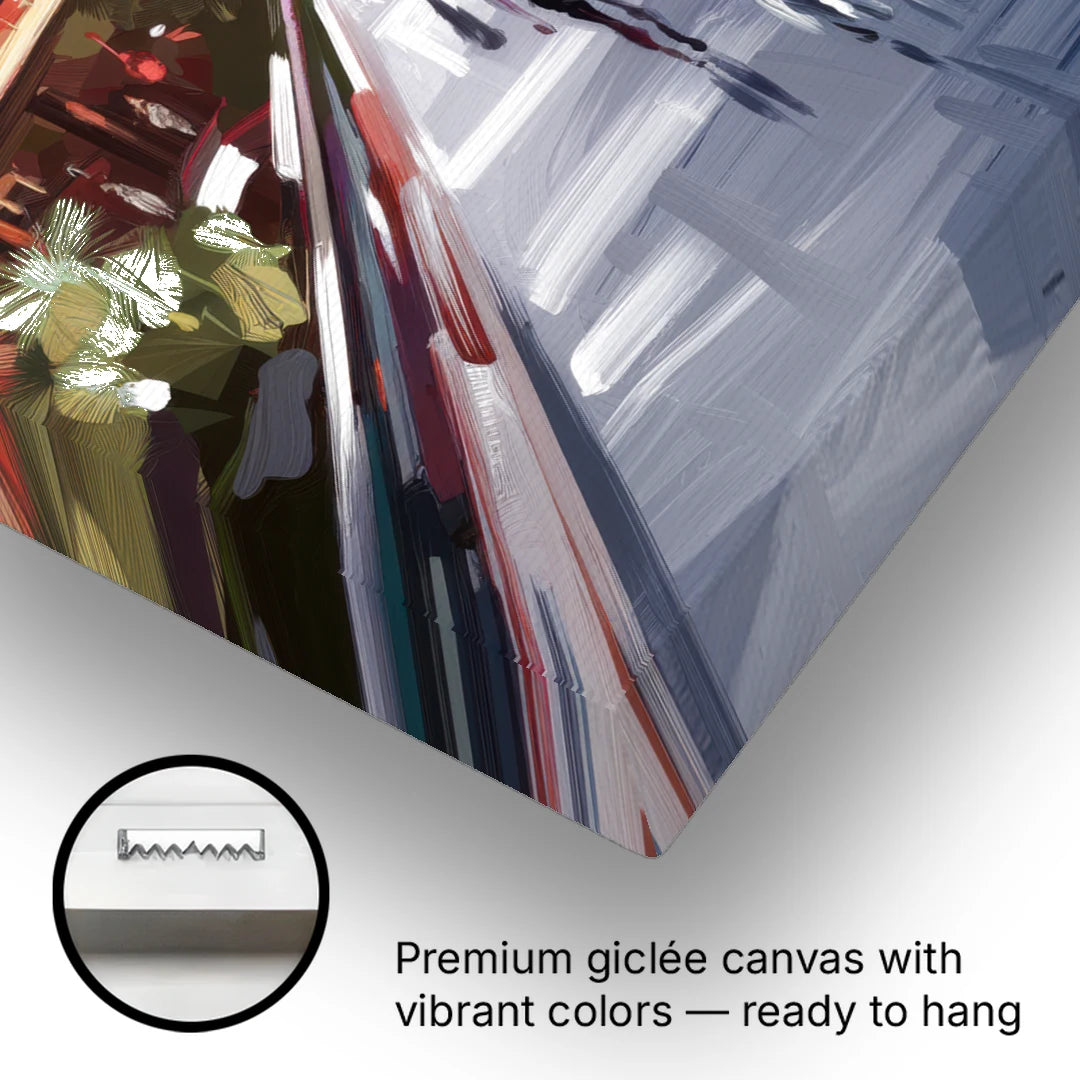 Atlanta Beltline Artwork - Canvas Wall Art - Gallery Wrap Corner