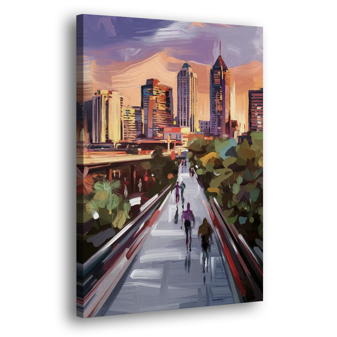 Atlanta Beltline Artwork Side - Canvas Wall Art