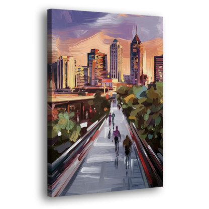 Atlanta Beltline Artwork Side - Canvas Wall Art