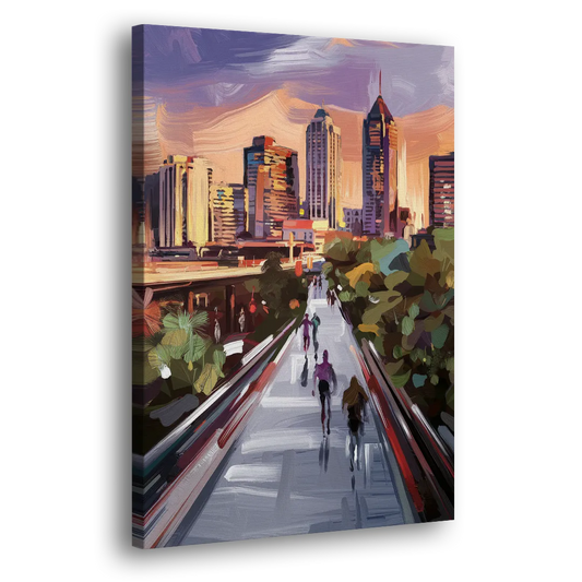 Atlanta Beltline Artwork Side - Canvas Wall Art