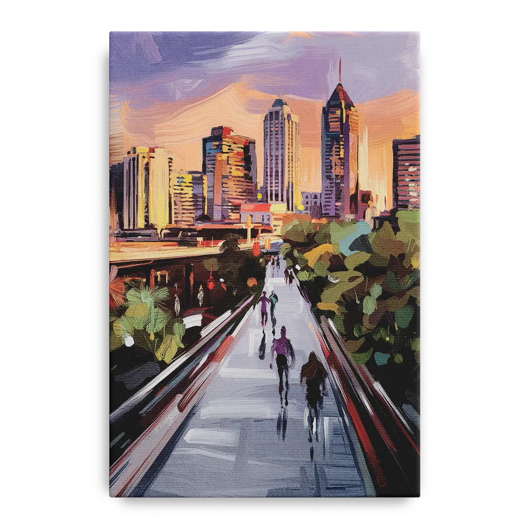 Atlanta Beltline Artwork Front - Canvas Wall Art