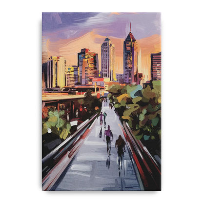Atlanta Beltline Artwork Front - Canvas Wall Art