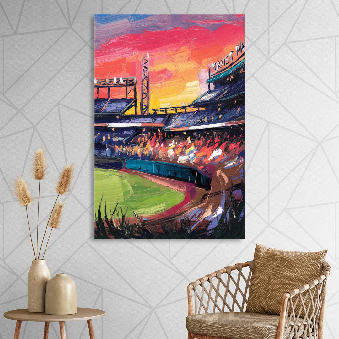 Atlanta Braves Photography Print Sitting Room - Canvas Wall Art