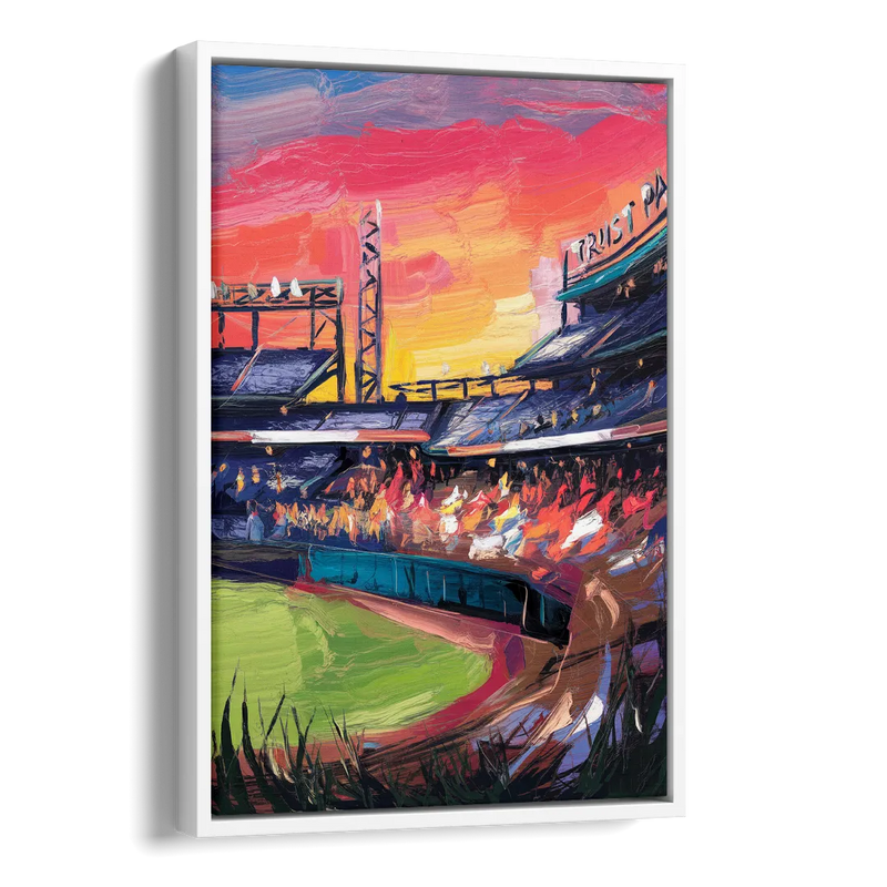 Atlanta Braves Photography Print Side - White Canvas Wall Art