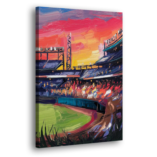 Atlanta Braves Photography Print Side - Canvas Wall Art