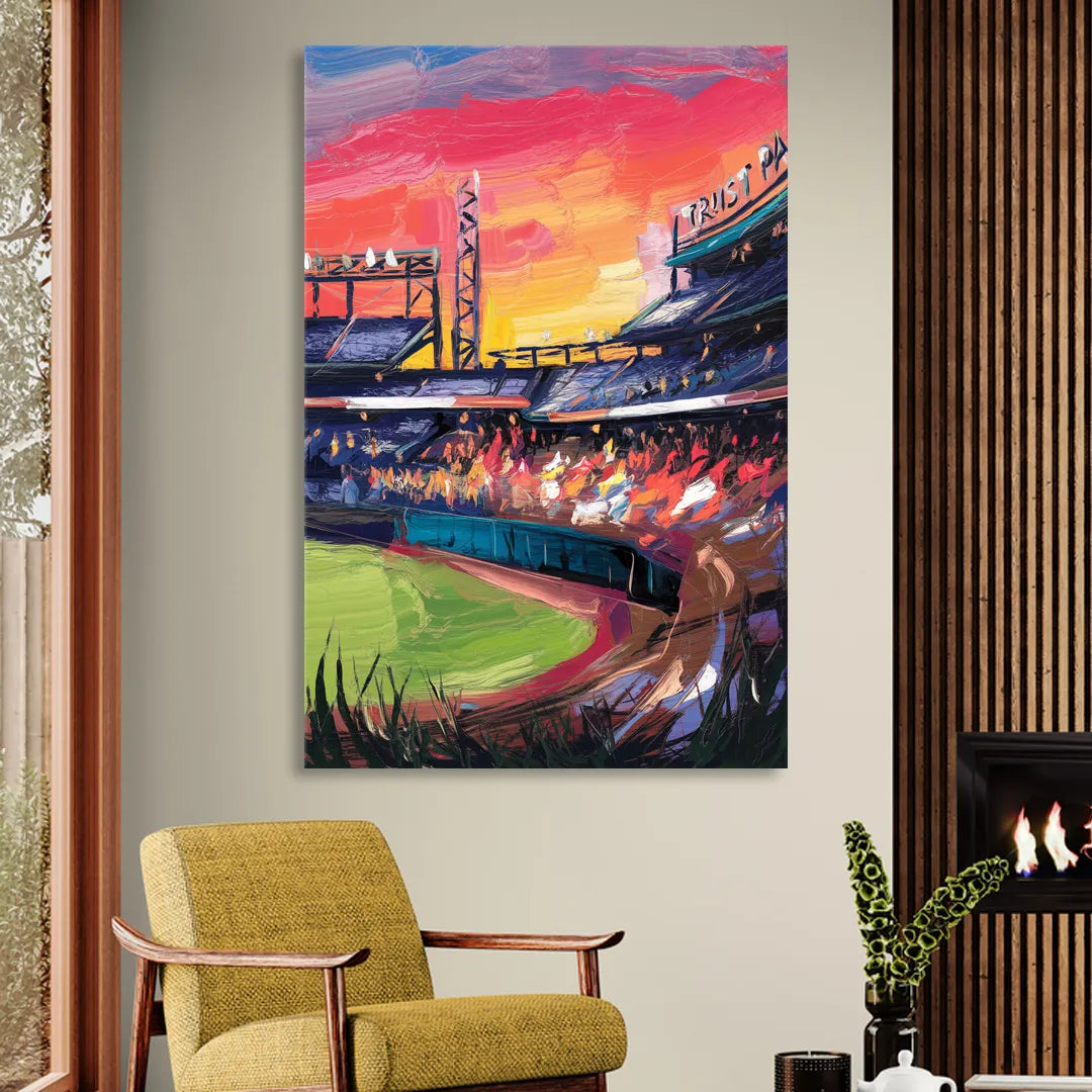 Atlanta Braves Photography Print Living Room - Canvas Wall Art