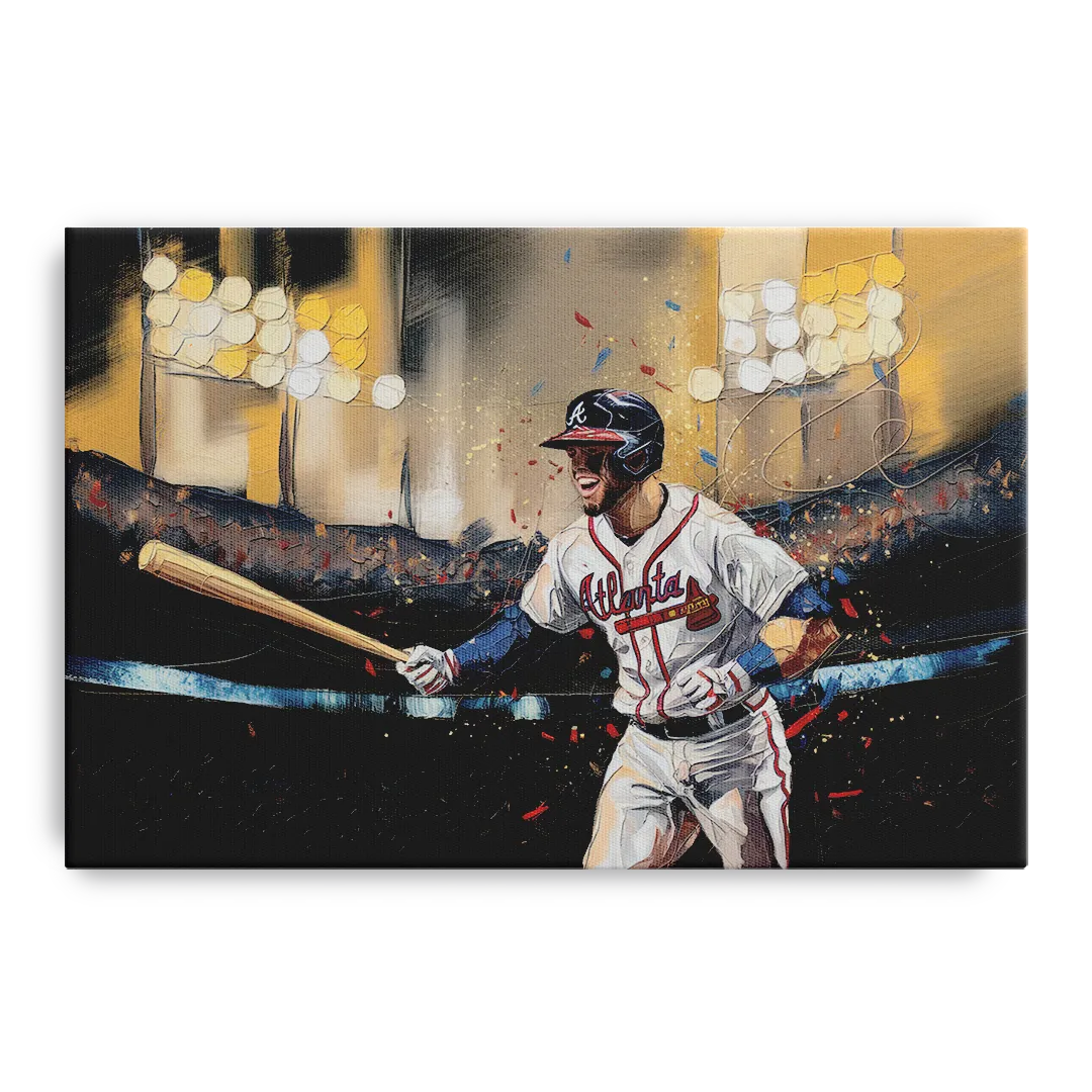 Atlanta Braves World Series Celebration Front - Canvas Wall Art