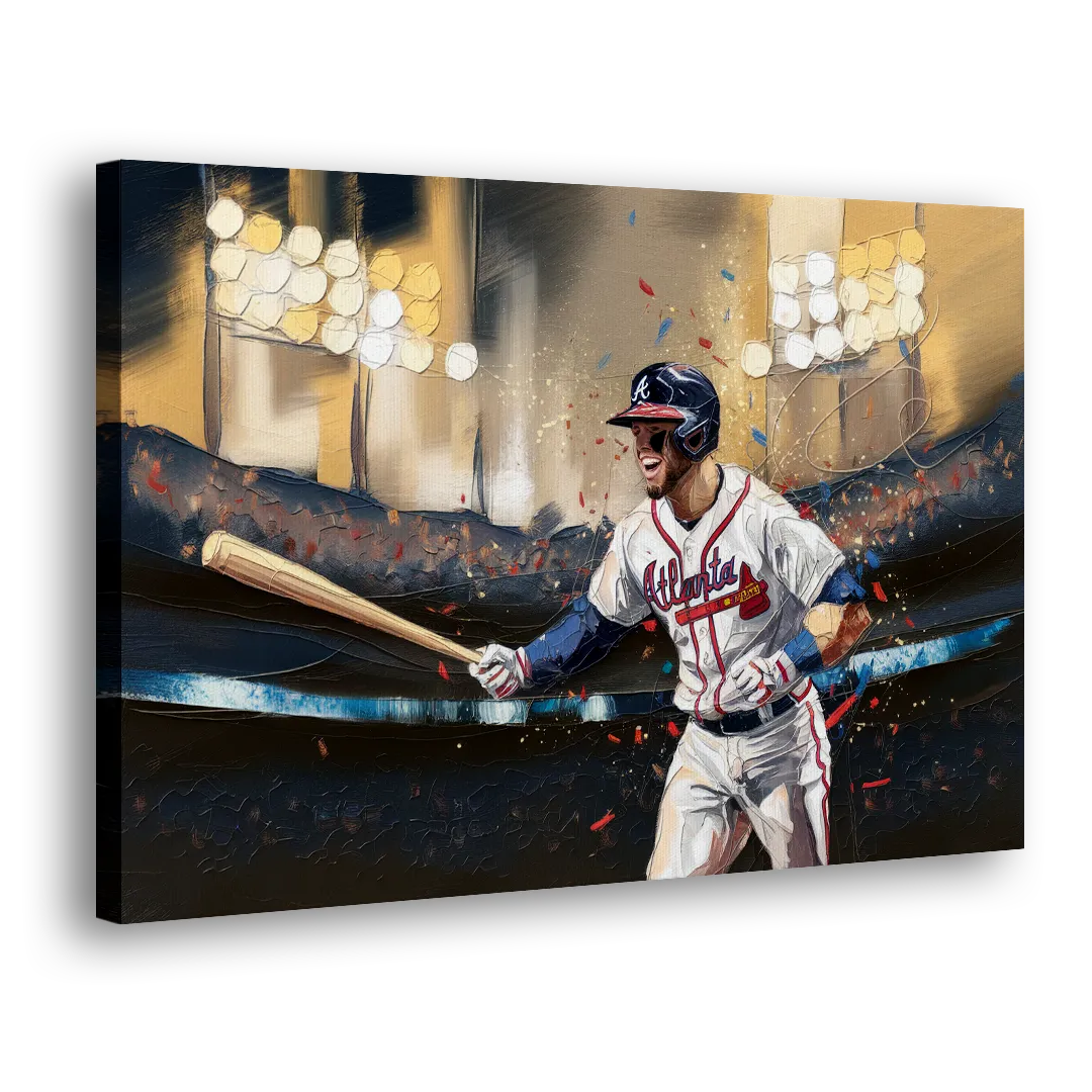 Atlanta Braves World Series Celebration Side - Canvas Wall Art