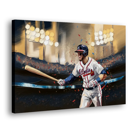Atlanta Braves World Series Celebration Side - Canvas Wall Art