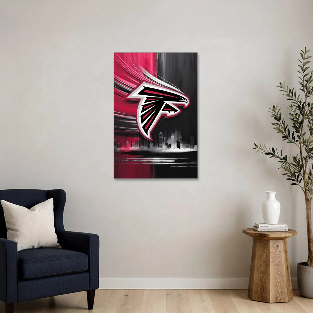 Atlanta Falcons Fans Tribute - Canvas Wall Art - Sofa - 24x36