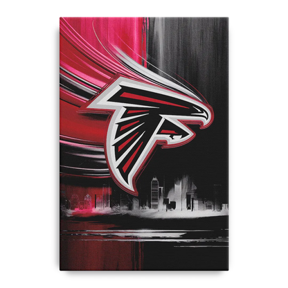 Atlanta Falcons Fans Tribute Front - Canvas Wall Art