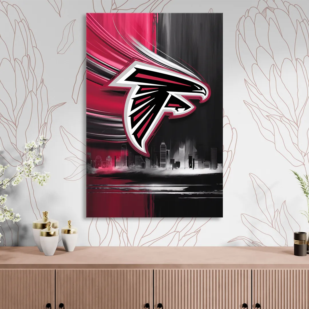 Atlanta Falcons Fans Tribute Living Room - Canvas Wall Art
