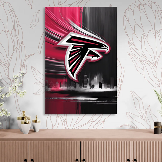 Atlanta Falcons Fans Tribute Living Room - Canvas Wall Art