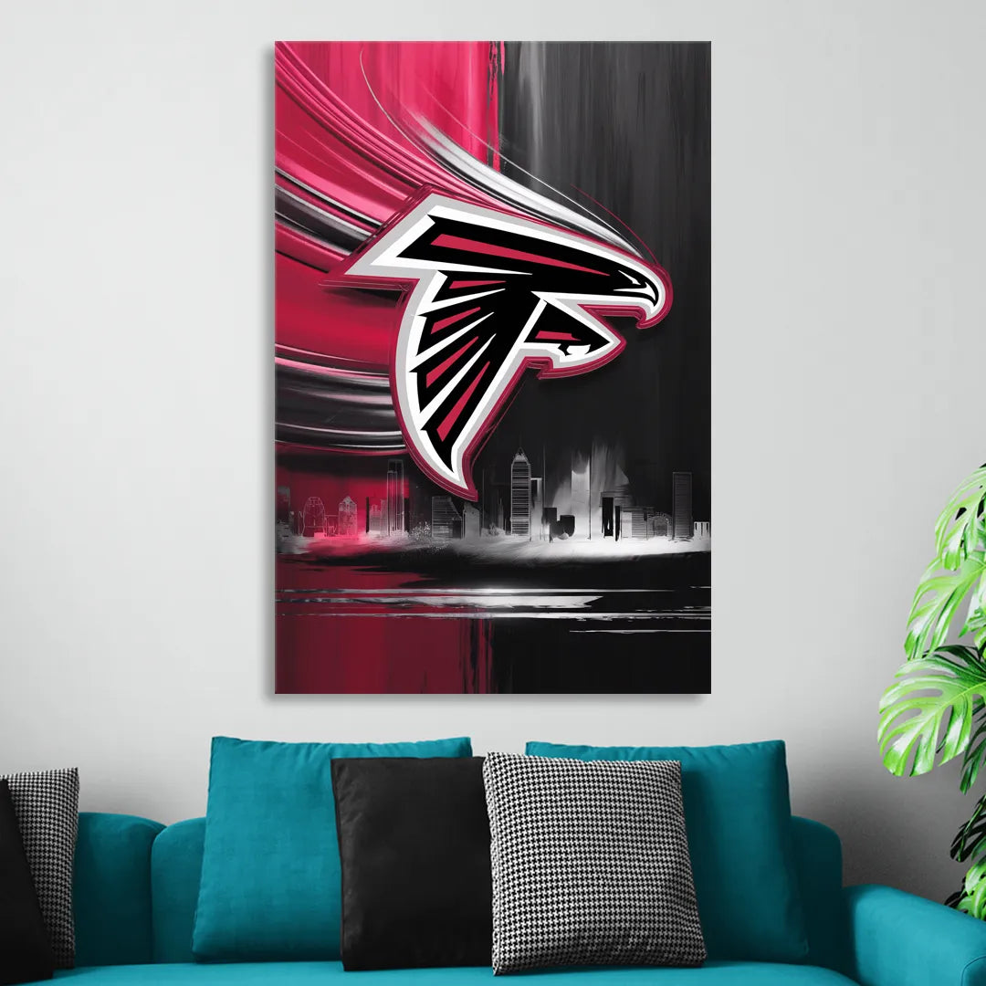 Atlanta Falcons Fans Tribute Sitting Room - Canvas Wall Art